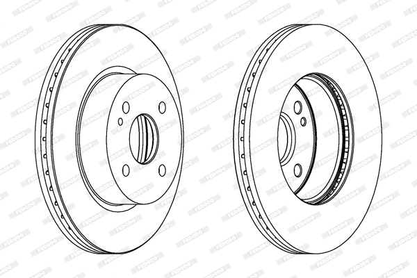 FERODO féktárcsa - DDF1738C - TothCarparts