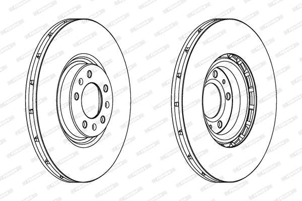FERODO féktárcsa - DDF1747C-1 - TothCarparts
