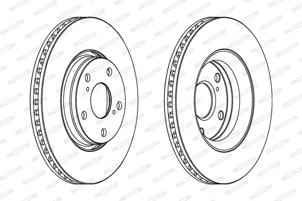 FERODO féktárcsa - DDF1756 - TothCarparts
