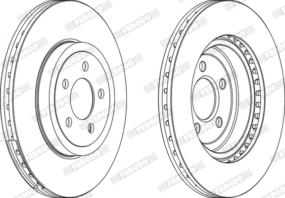 FERODO féktárcsa - DDF1765C-1 - TothCarparts