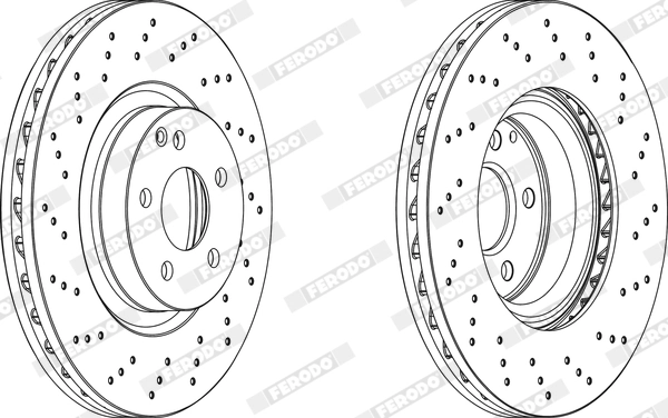 FERODO féktárcsa - DDF1769C-1 - TothCarparts