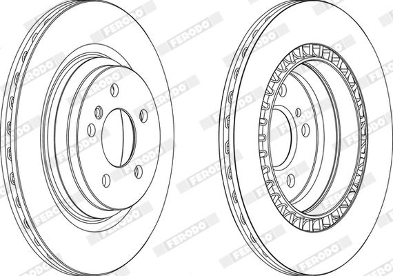 FERODO féktárcsa - DDF1771C-1 - TothCarparts