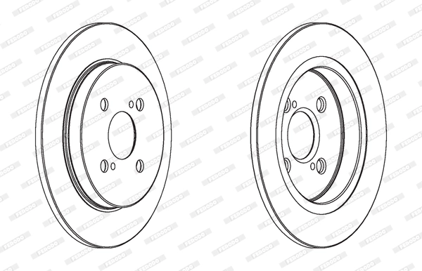 FERODO féktárcsa - DDF1781C - TothCarparts