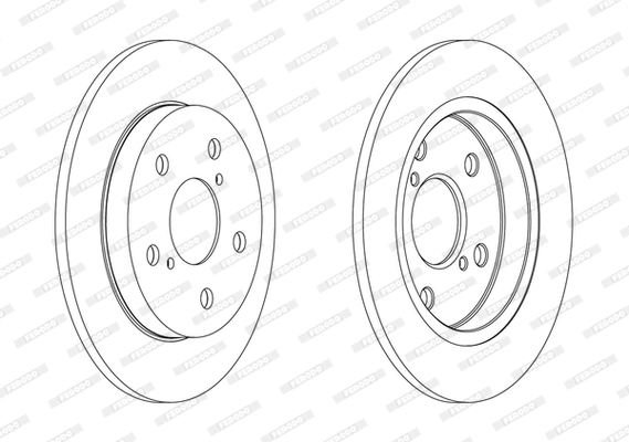 FERODO féktárcsa - DDF1788C - TothCarparts