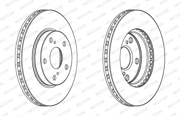 FERODO féktárcsa - DDF1789C - TothCarparts