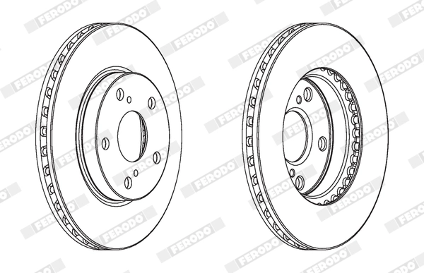 FERODO féktárcsa - DDF1789X - TothCarparts