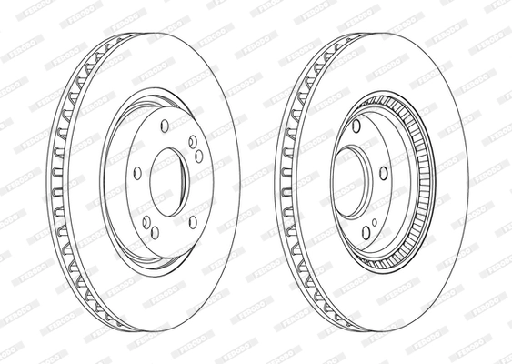FERODO féktárcsa - DDF1795C - TothCarparts