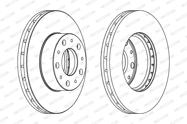 FERODO féktárcsa - DDF1800 - TothCarparts