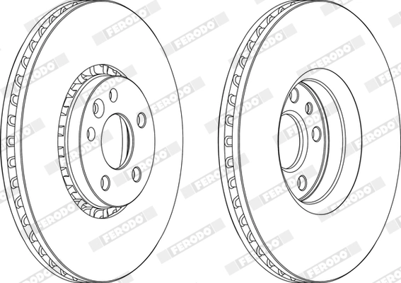 FERODO féktárcsa - DDF1801C-1 - TothCarparts