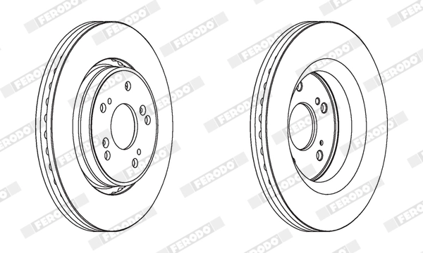 FERODO féktárcsa - DDF1820X - TothCarparts