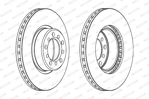 FERODO féktárcsa - DDF185 - TothCarparts