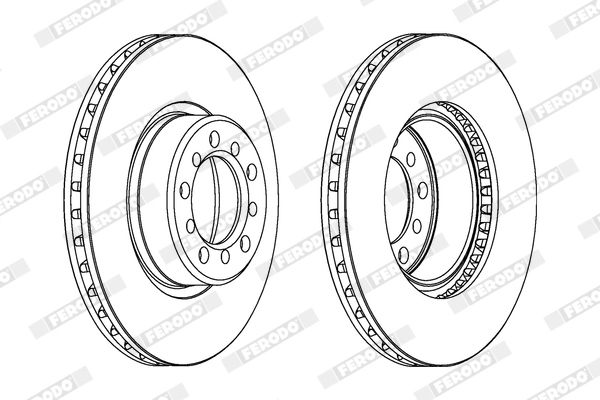 FERODO féktárcsa - DDF185X - TothCarparts