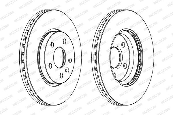 FERODO féktárcsa - DDF1869C - TothCarparts