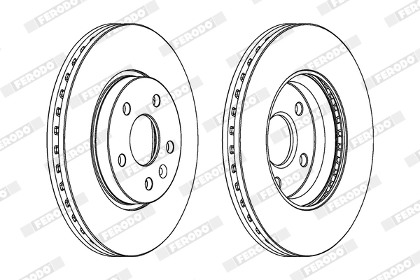 FERODO féktárcsa - DDF1869X - TothCarparts