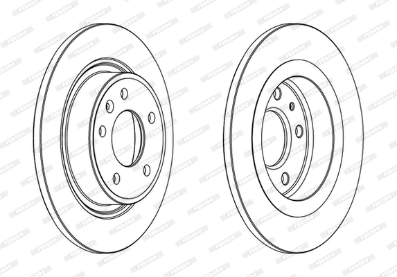FERODO féktárcsa - DDF1871C - TothCarparts
