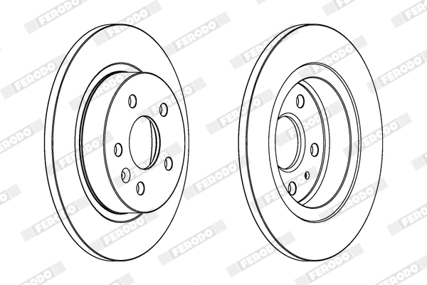 FERODO féktárcsa - DDF1872X - TothCarparts