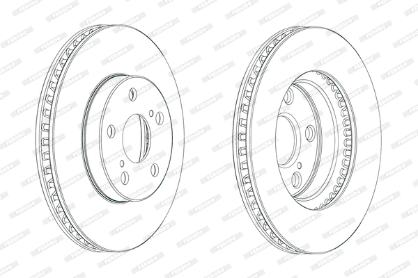 FERODO féktárcsa - DDF1882C - TothCarparts