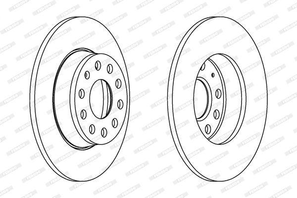 FERODO féktárcsa - DDF1895C - TothCarparts