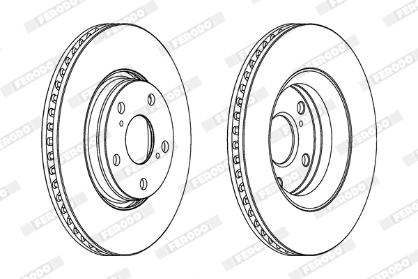 FERODO féktárcsa - DDF1913X - TothCarparts