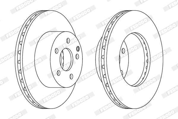 FERODO féktárcsa - DDF1917X - TothCarparts