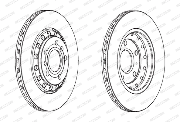 FERODO féktárcsa - DDF1934C - TothCarparts