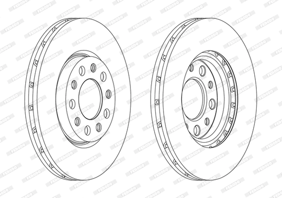 FERODO féktárcsa - DDF1956C - TothCarparts