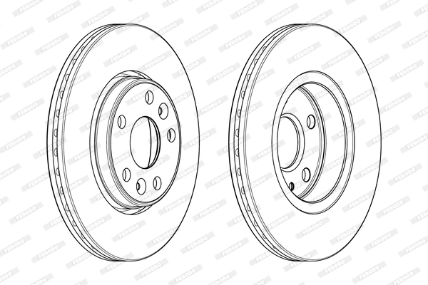 FERODO féktárcsa - DDF1978C - TothCarparts
