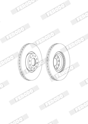 FERODO féktárcsa - DDF1983C-1 - TothCarparts