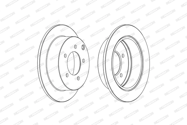 FERODO féktárcsa - DDF1986C - TothCarparts