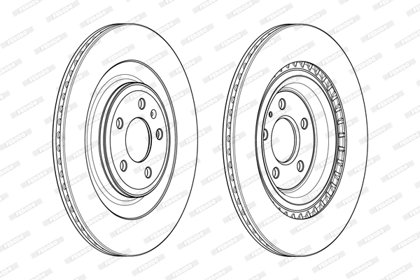 FERODO féktárcsa - DDF1990C - TothCarparts