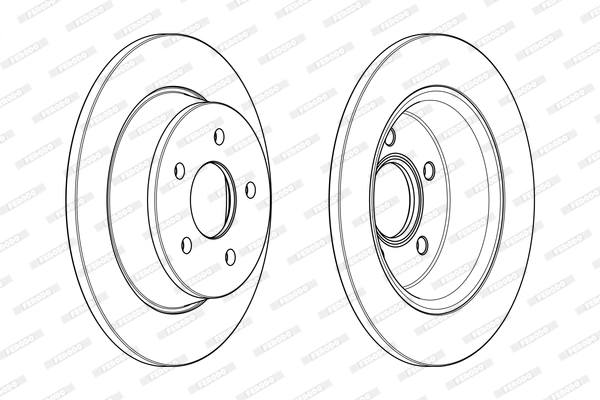 FERODO féktárcsa - DDF2058C - TothCarparts