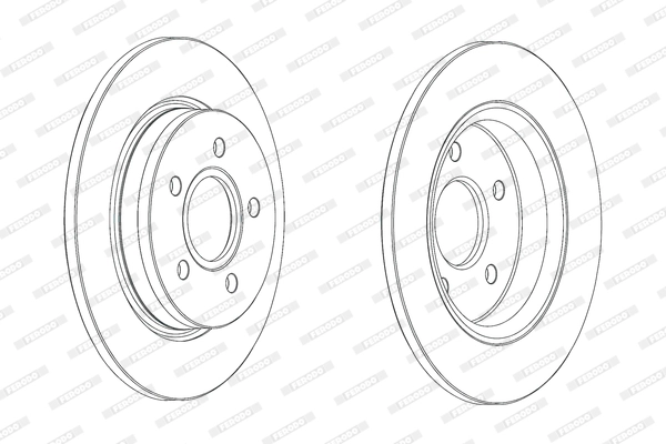 FERODO féktárcsa - DDF2061C - TothCarparts