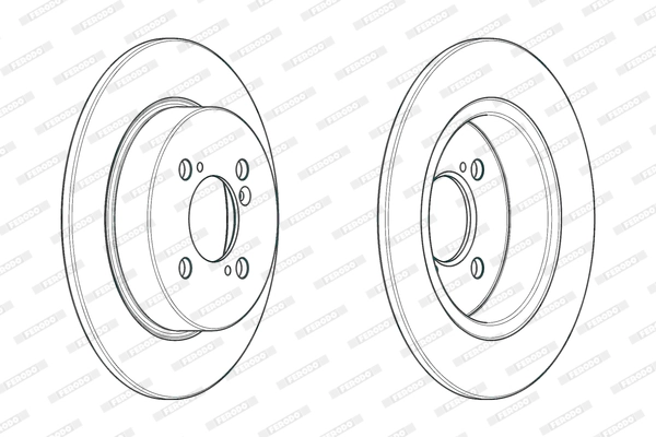 FERODO féktárcsa - DDF2071C - TothCarparts