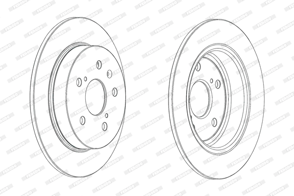 FERODO féktárcsa - DDF2075C - TothCarparts