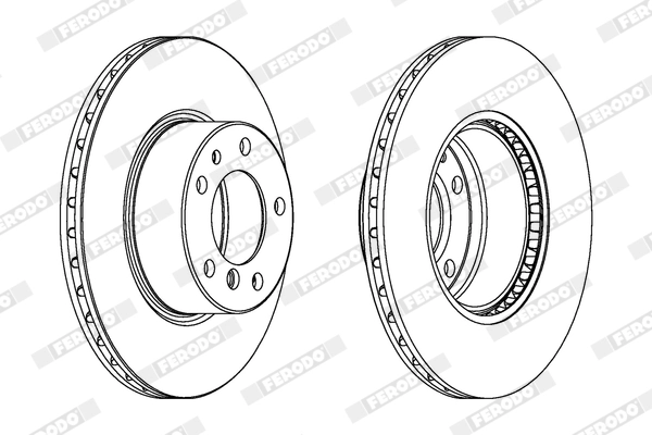 FERODO féktárcsa - DDF211X - TothCarparts