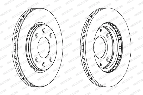 FERODO féktárcsa - DDF214 - TothCarparts