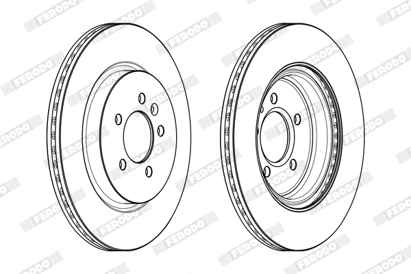 FERODO féktárcsa - DDF2188C - TothCarparts