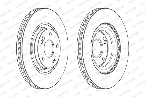 FERODO féktárcsa - DDF2199C - TothCarparts