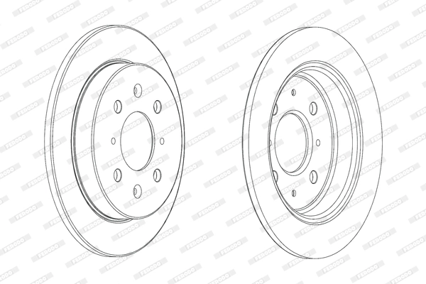 FERODO féktárcsa - DDF2244C - TothCarparts
