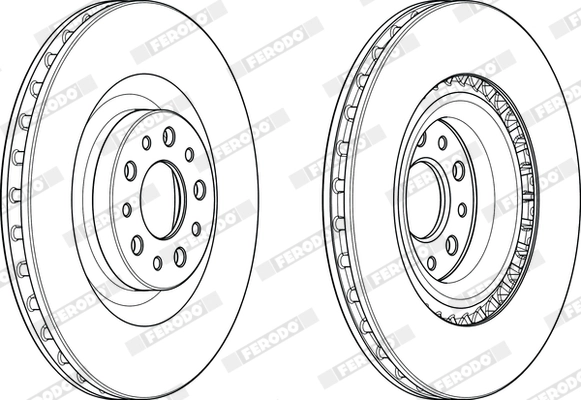 FERODO féktárcsa - DDF2289C - TothCarparts