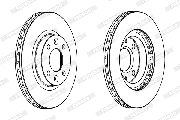 FERODO féktárcsa - DDF2327 - TothCarparts