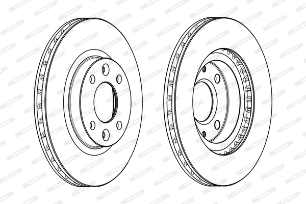 FERODO féktárcsa - DDF2327C - TothCarparts