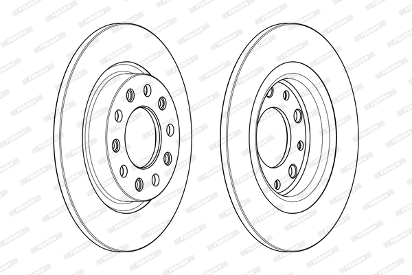 FERODO féktárcsa - DDF2333C - TothCarparts