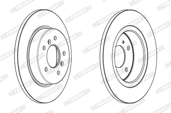 FERODO féktárcsa - DDF2366X - TothCarparts