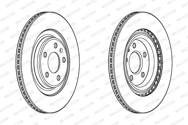 FERODO féktárcsa - DDF2383C - TothCarparts