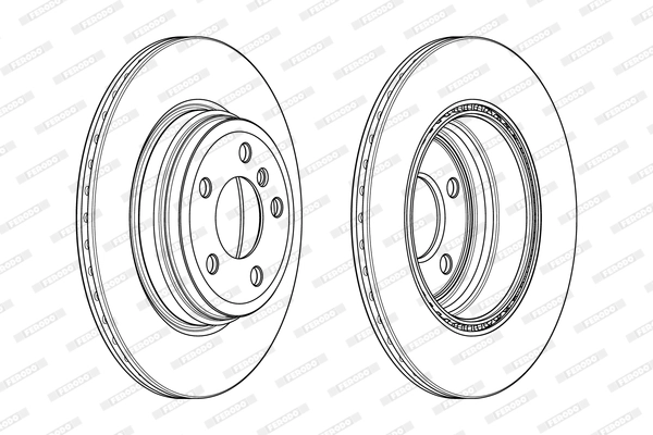 FERODO féktárcsa - DDF2404C - TothCarparts