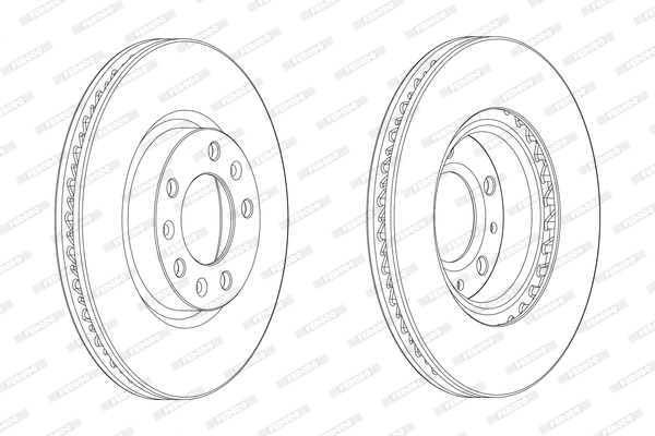 FERODO féktárcsa - DDF2405C - TothCarparts