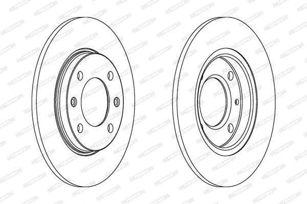 FERODO féktárcsa - DDF244C - TothCarparts