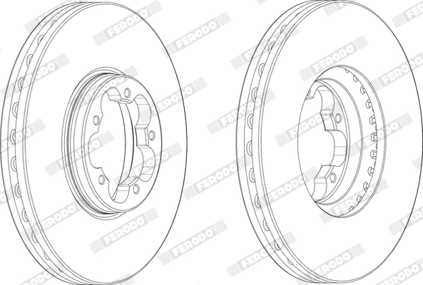 FERODO féktárcsa - DDF2470X - TothCarparts