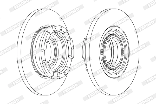 FERODO féktárcsa - DDF2472X - TothCarparts